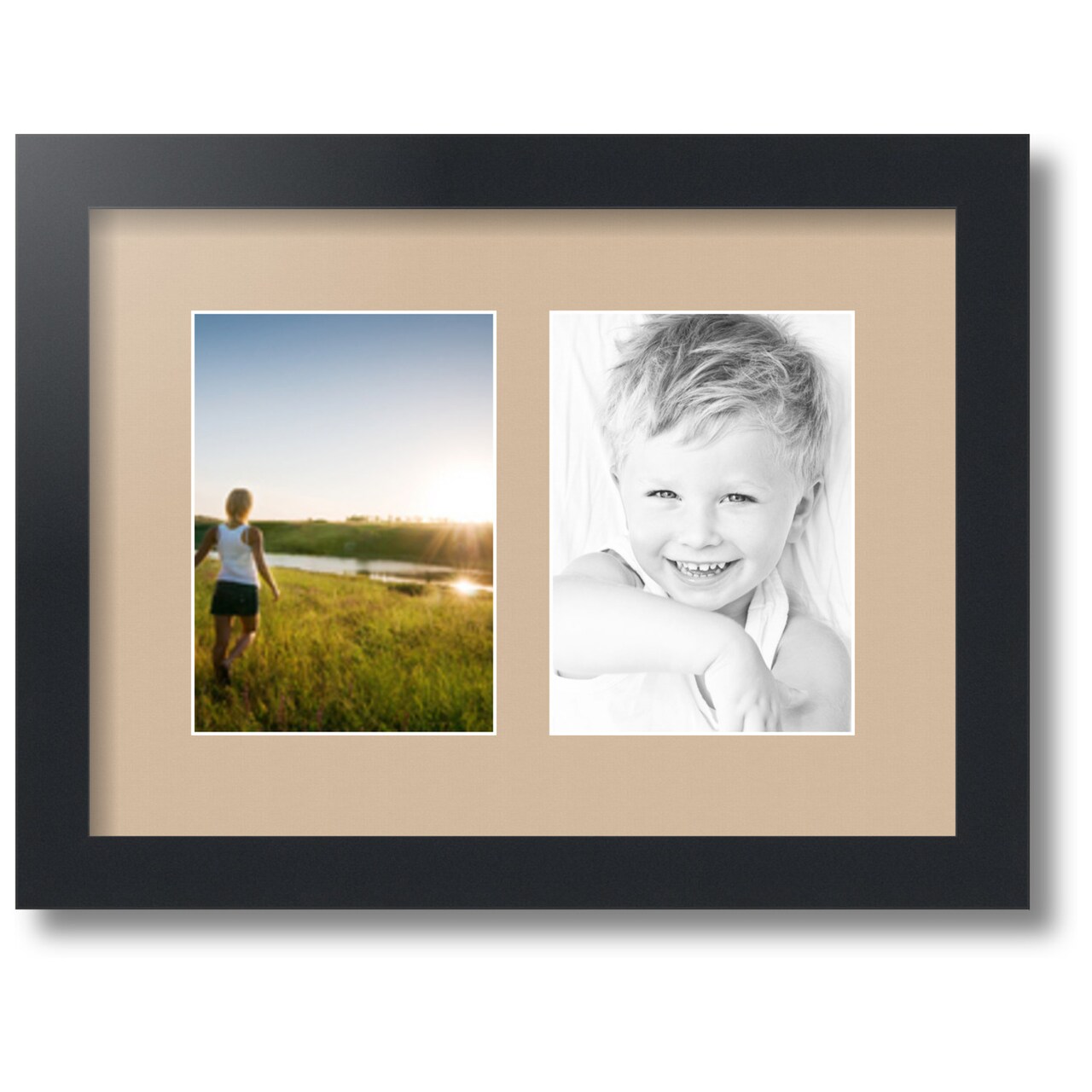 ArtToFrames Collage Photo Picture Frame with 2 5x7 inch Openings
